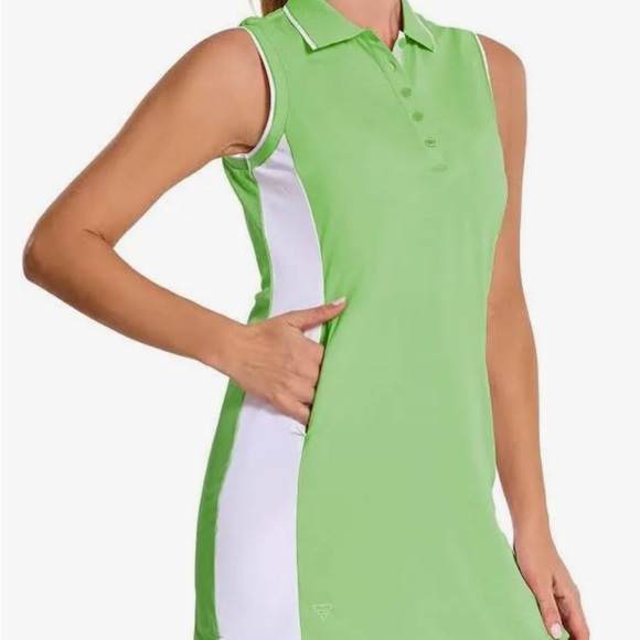 MAELREG Womens Tennis Golf Athletic Dress Shorts Sleeveless Zip Pockets.Sz L #27 - Picture 4 of 6